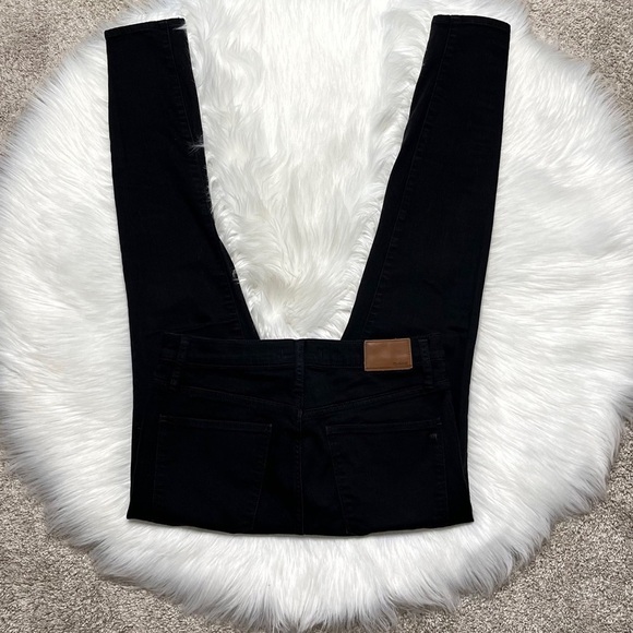 Madewell 9" High-Rise Skinny Jeans in ISKO Stay Black - Picture 3 of 7